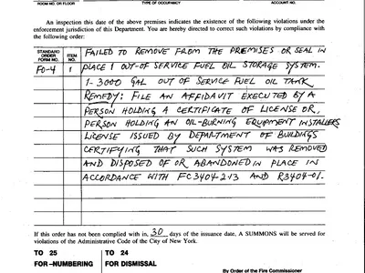 Violations Cleared — EPA — NYFD — DEC — SCDHS — NCDHS — WCDHS